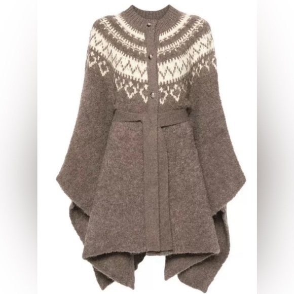 Fair Isle Wool-Blend Cape Cardigan
Polo Ralph Lauren New XL/XXL - Picture 2 of 7